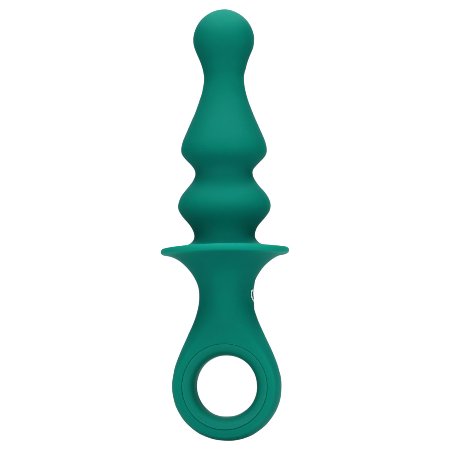 Loveline - analni vibrator s perlama na baterije - zeleni
