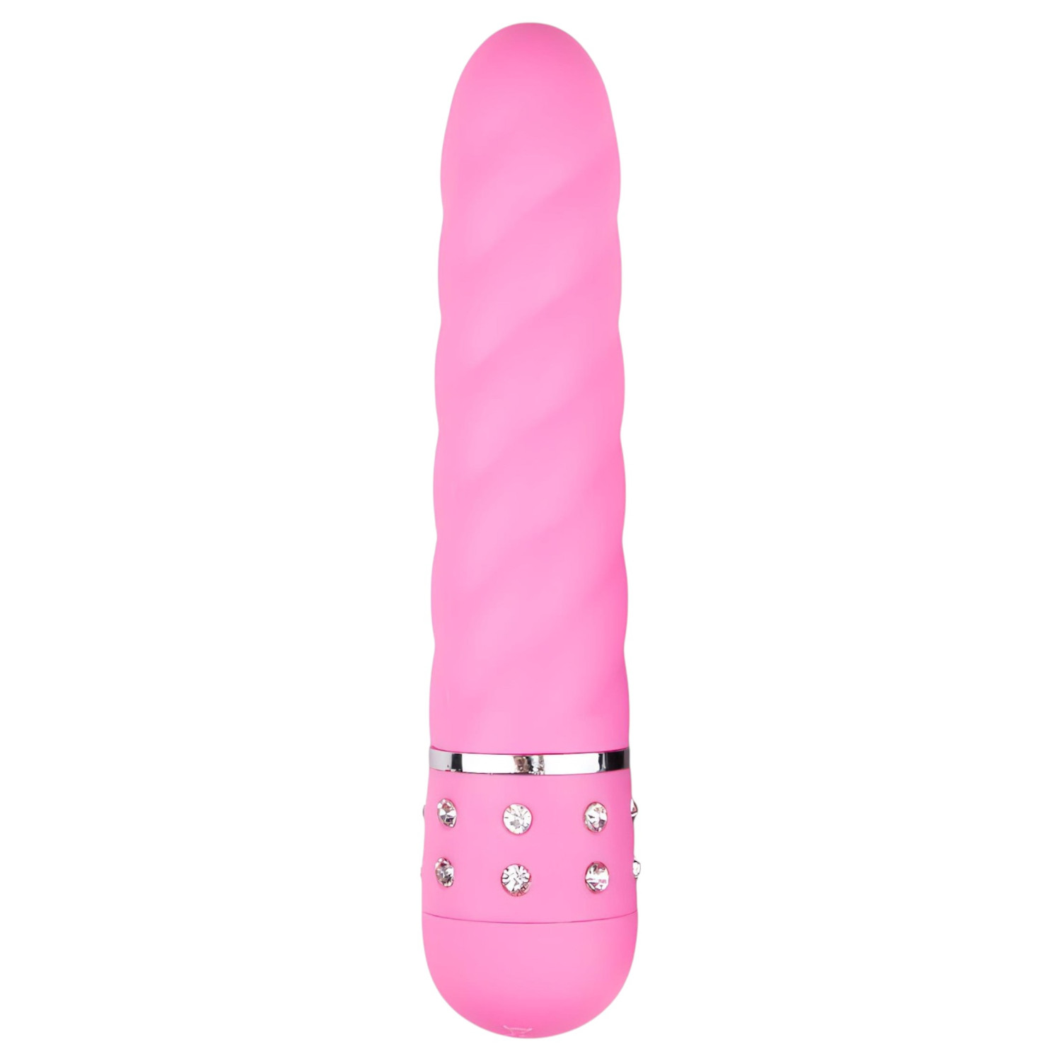 Easytoys Diamond - vibrator štapić zakrivljenog oblika - pink