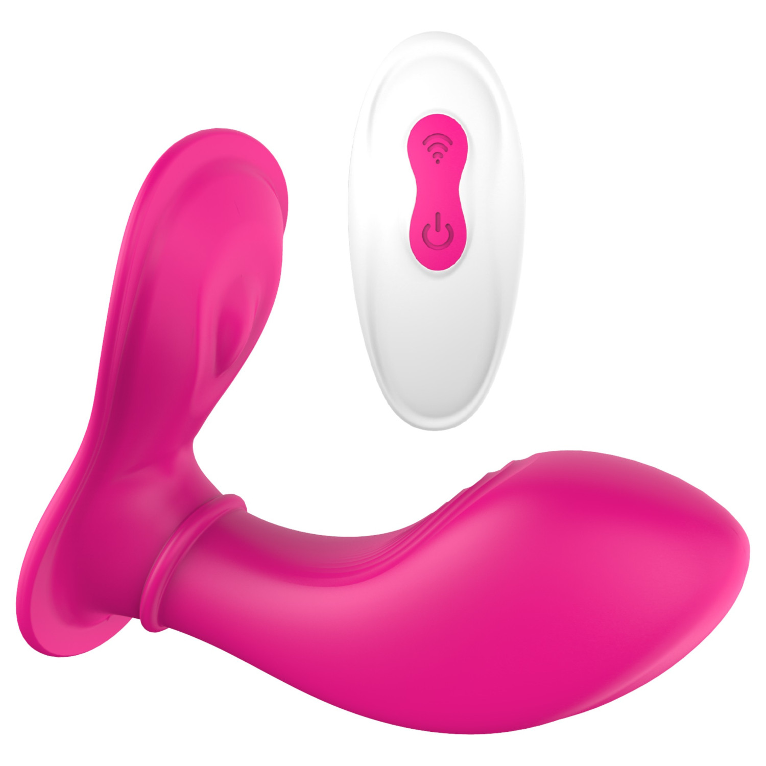 Dreamtoys Essentials - nosive gaćice s vibratorom za stimulaciju G-točke (magenta)