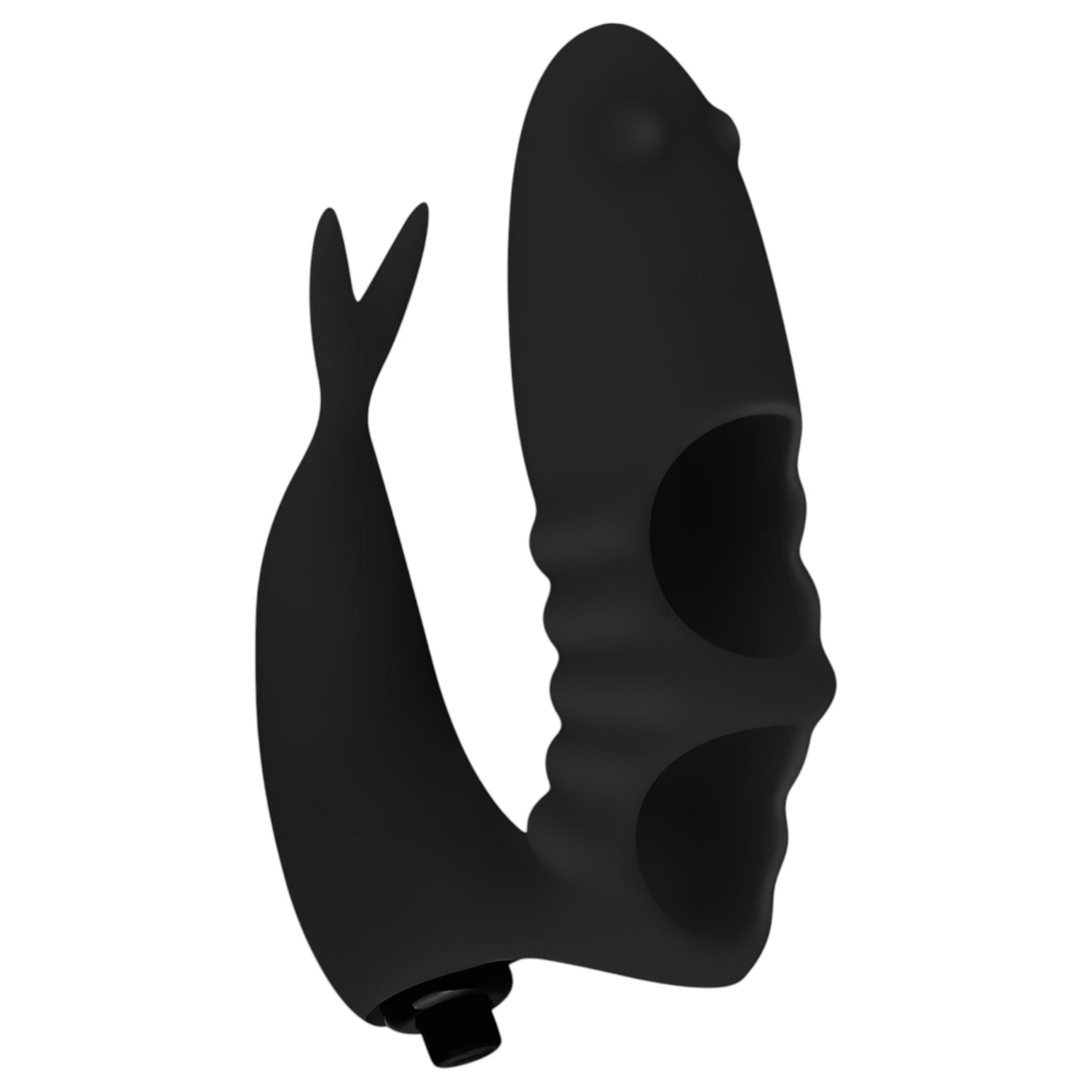 Easytoys - Vibrator za prst 2u1 - crni