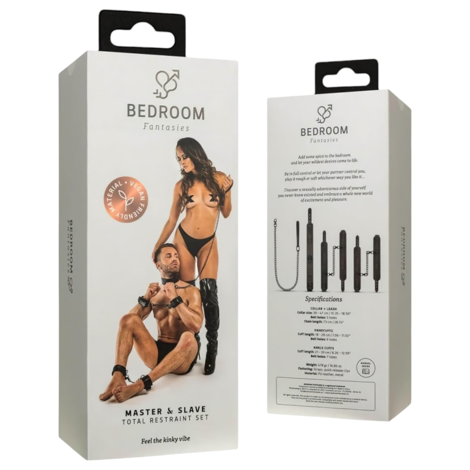 Bedroom Fantasies - set za vezanje - 4 dijela - crna