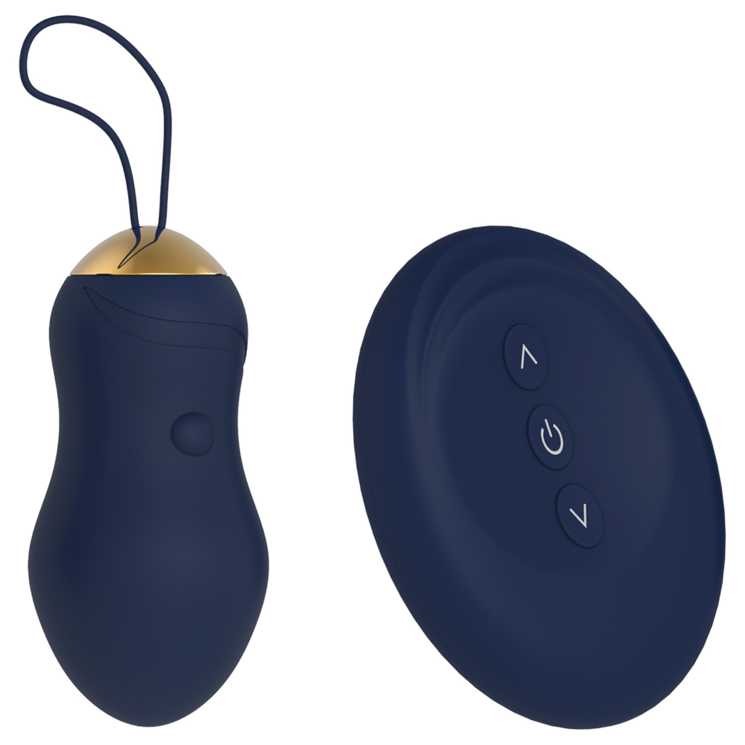 Goddess - nosivo jaje vibrator s daljinskim upravljačem (tamnoplavo)