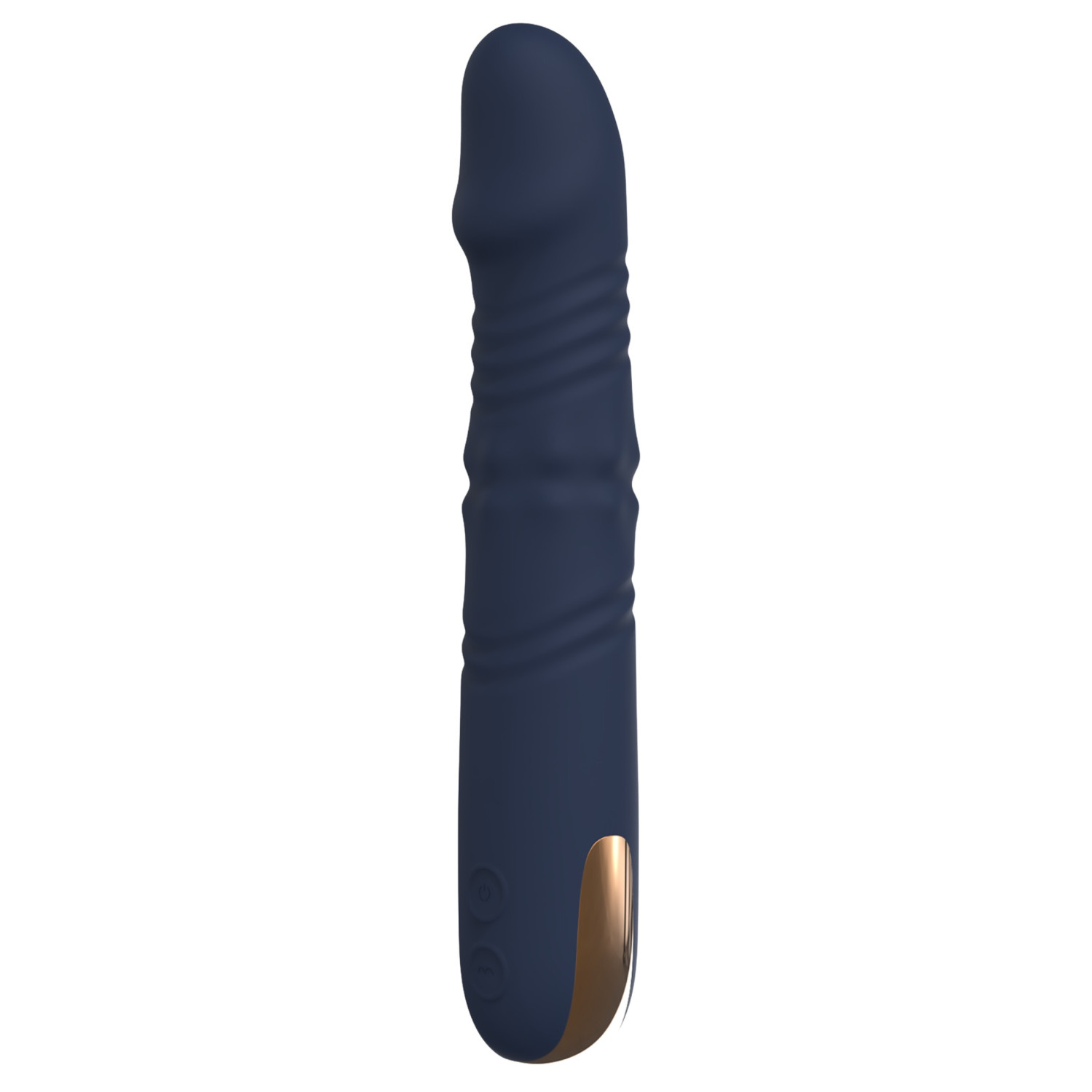 Goddess - rotirajući vibrator s kuglicama za potiskivanje (tamnoplavi)