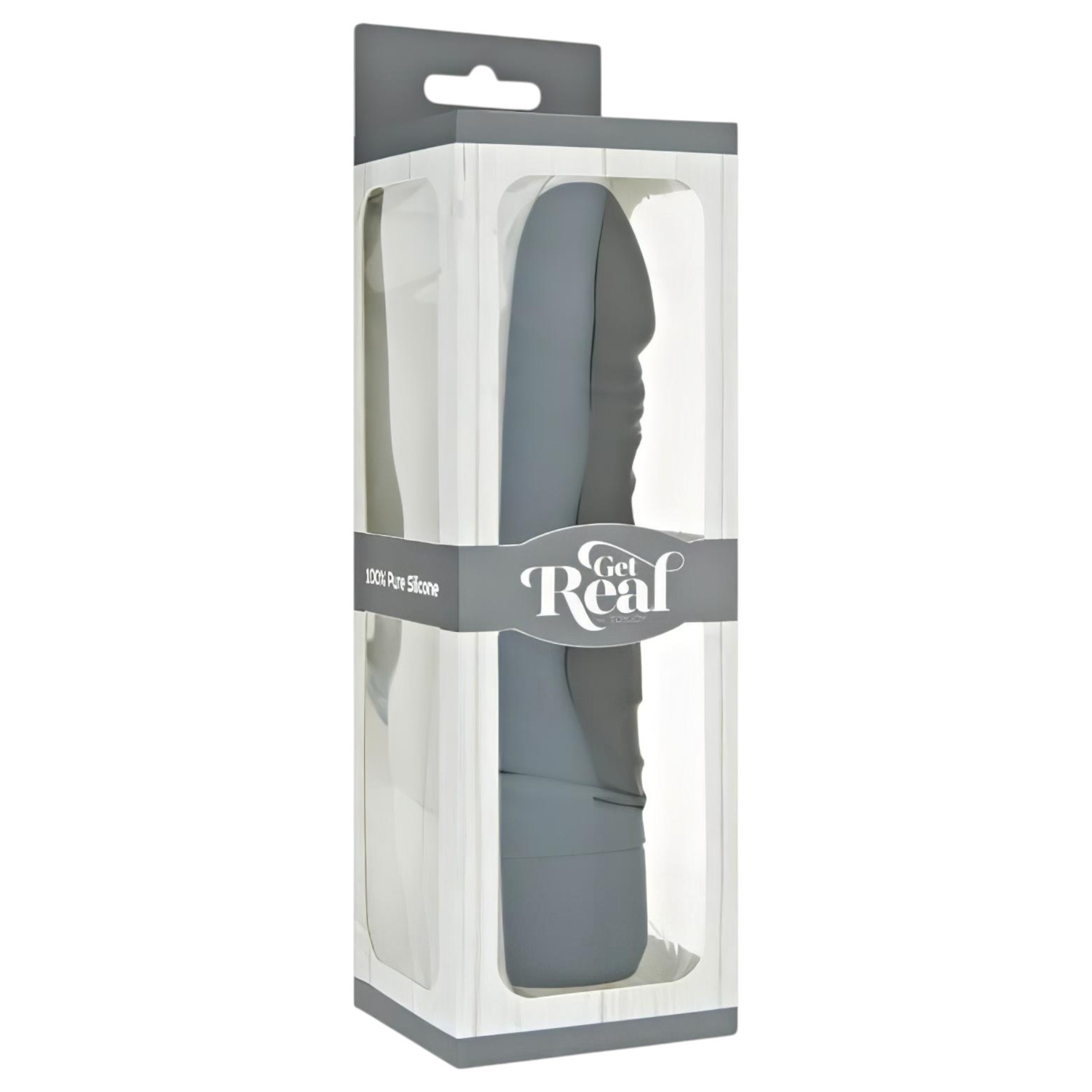 Classic Get Real - realistični vibrator - silikon - crni