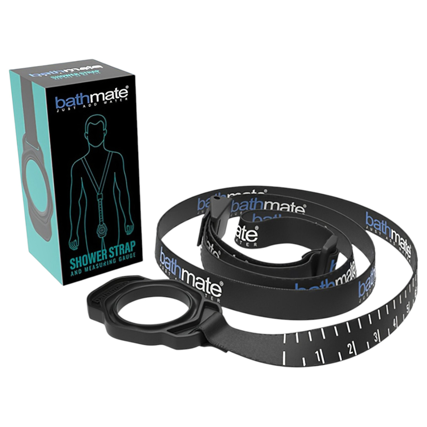 Bathmate Shower Strap - remen za držanje pumpe (crni)