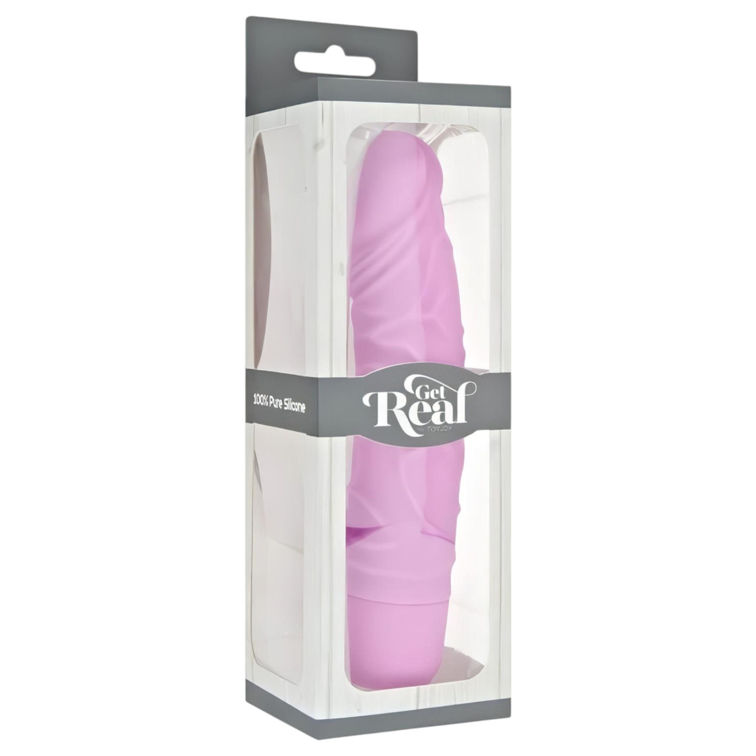 Classic Get Real - realistični vibrator od silikona - pink