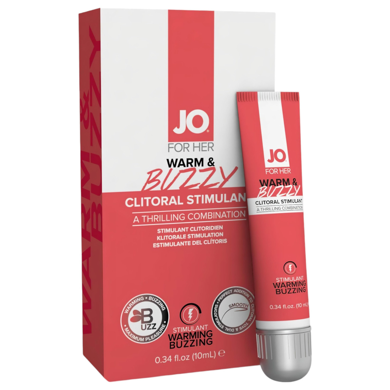 System JO - WARM & BUZZY - gel za stimulaciju klitorisa za žene (10 ml)