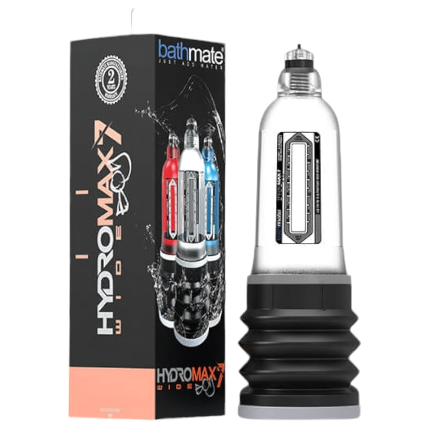 Bathmate Hydromax 7 Wide Boy - hidropumpa (prozirna)