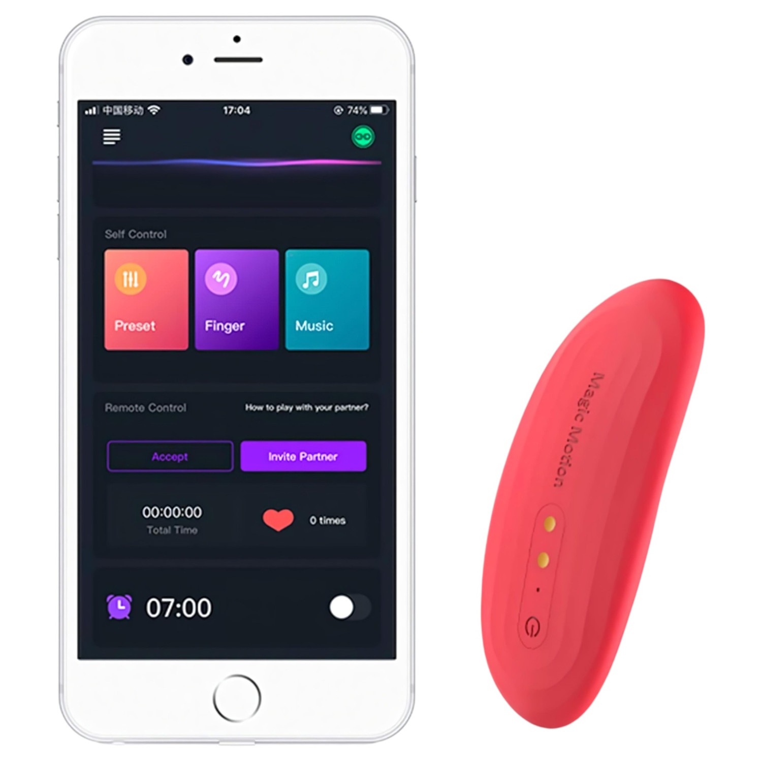 Magic Motion Nyx - vodootporni vibrator za klitoris - koralj