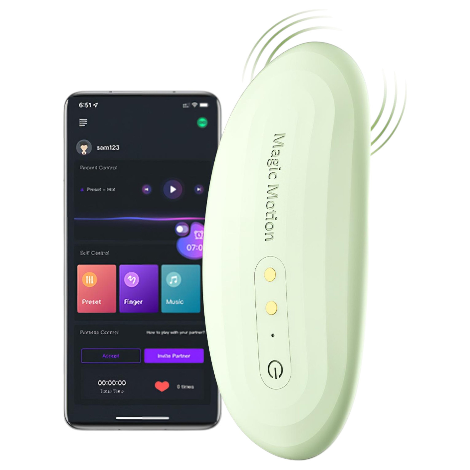 Magic Motion Nyx - nosivi vibrirajući vibrator za gaćice kojim se upravlja aplikacijom (zeleni)